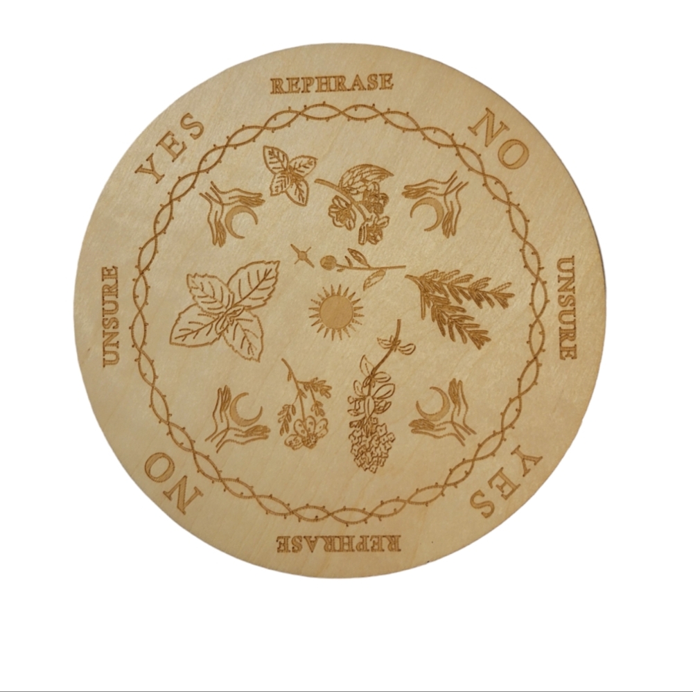 Wooden pendulum board - plants